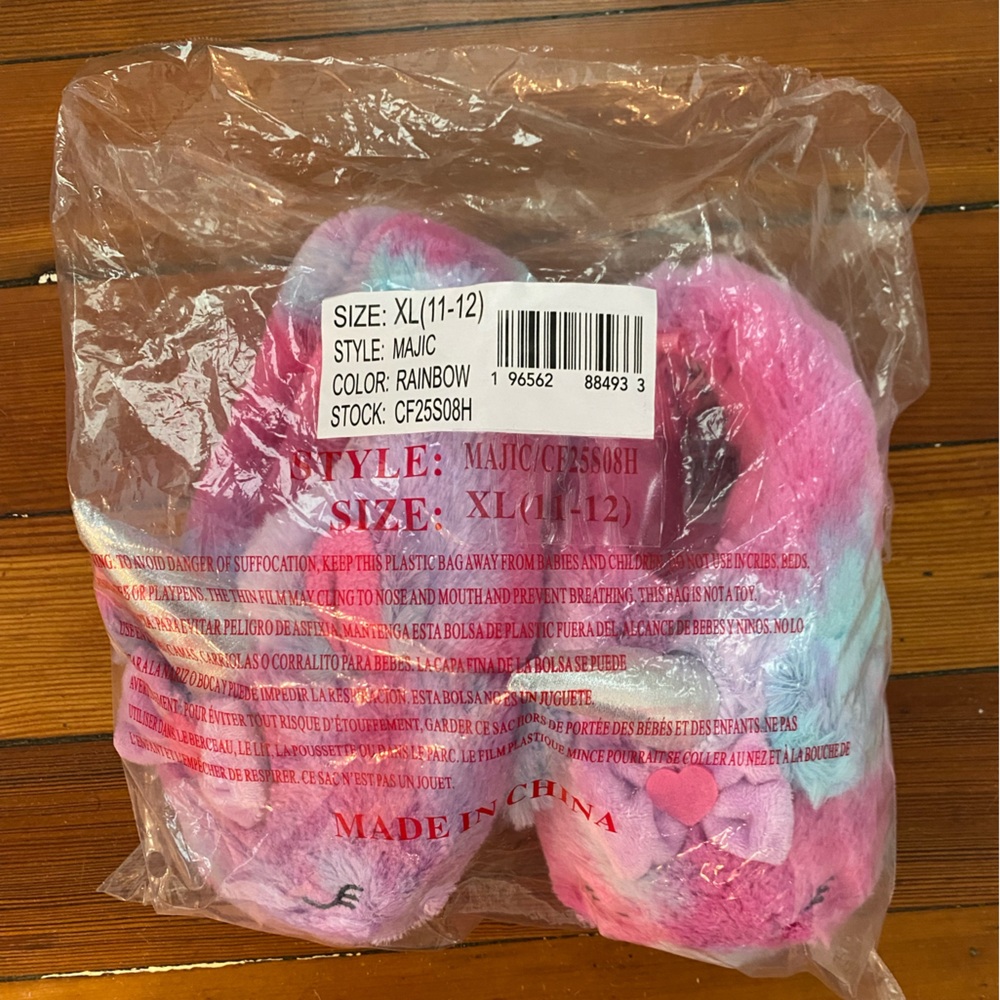 Carter’s Rainbow Unicorn Slippers, Size XL (11-12) - Picture 5 of 5